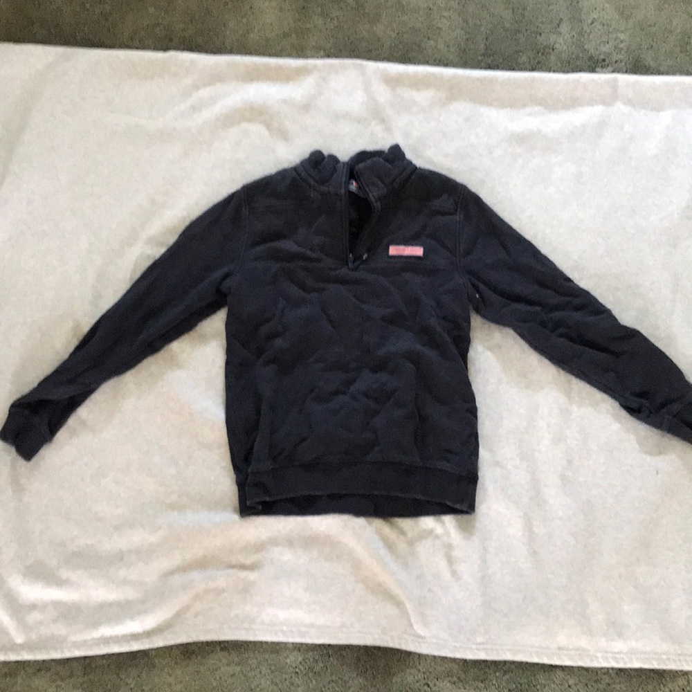 VV Navy Blue Sweatshirt Quarter ZIP